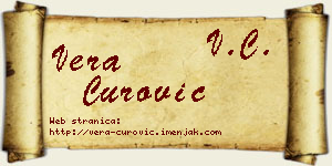 Vera Čurović vizit kartica